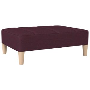 Voetenbank 78x56x32 cm stof paars