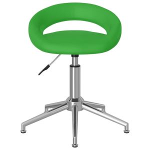 Eetkamerstoelen draaibaar 6 st kunstleer groentje