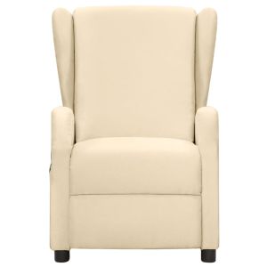 Massagestoel stof crèmekleurig