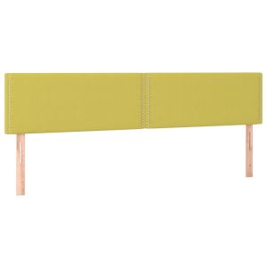 Hoofdborden 2 st 90x5x78/88 cm stof groen