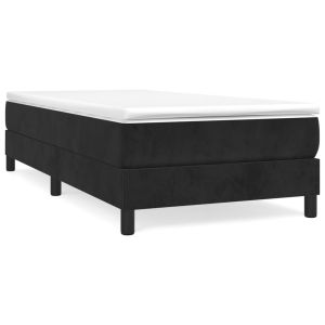 Boxspringframe fluweel zwart 100x200 cm