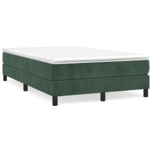 Boxspringframe fluweel donkergroen 120x200 cm