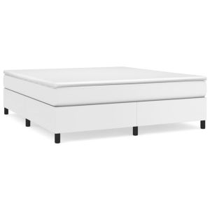 Boxspringframe kunstleer wit 160x200 cm