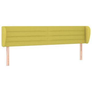 Hoofdbord met randen 163x23x78/88 cm stof groen