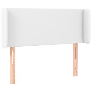 Hoofdbord met randen 103x16x78/88 cm kunstleer wit