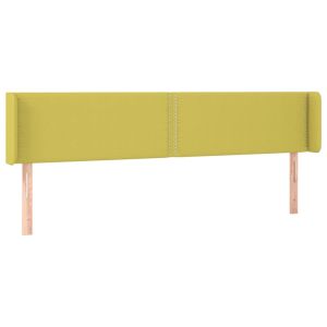 Hoofdbord met randen 183x16x78/88 cm stof groen