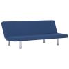 Slaapbank polyester blauw