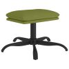 Voetenbank 60x60x39 cm fluweel lichtgroen