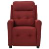 Massagestoel stof wijnrood