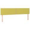 Hoofdborden 2 st 90x5x78/88 cm stof groen