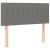 Hoofdbord 80x5x78/88 cm stof donkergrijs