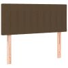 Hoofdbord 90x5x78/88 cm stof donkerbruin