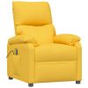 Massagestoel stof geel