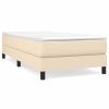 Boxspringframe stof crèmekleurig 80x200 cm