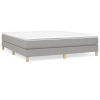 Boxspringframe stof lichtgrijs 180x200 cm