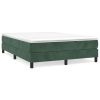 Boxspringframe fluweel donkergroen 140x200 cm