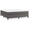 Boxspringframe kunstleer grijs 180x200 cm