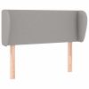 Hoofdbord met randen 83x23x78/88 cm stof lichtgrijs