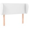 Hoofdbord met randen 93x23x78/88 cm kunstleer wit