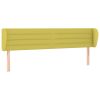 Hoofdbord met randen 163x23x78/88 cm stof groen