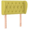 Hoofdbord met randen 83x23x78/88 cm stof groen