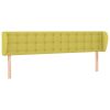 Hoofdbord met randen 163x23x78/88 cm stof groen