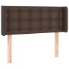Hoofdbord met randen 103x16x78/88 cm kunstleer bruin