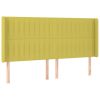 Hoofdbord met randen 183x16x118/128 cm stof groen