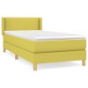 Boxspring met matras stof groentje 100x200 cm