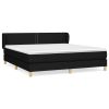 Boxspring met matras stof zwart 160x200 cm