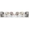 Tuinstoelen 2 stuks verstelbaar met kussens poly rattan beige / bruin TEST