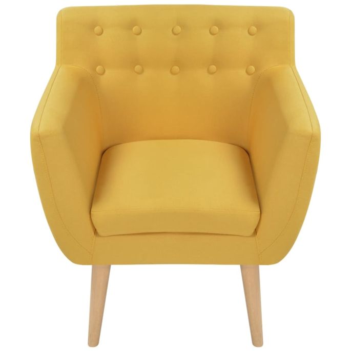 Fauteuil stof geel