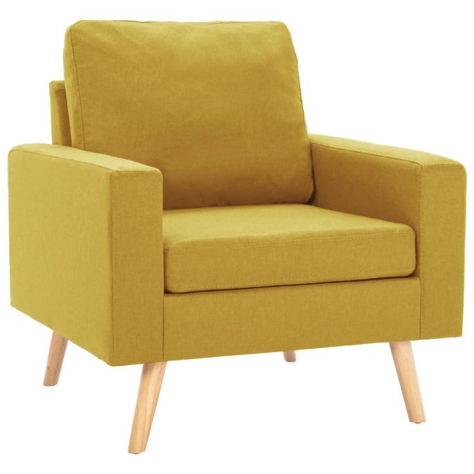 Fauteuil stof geel