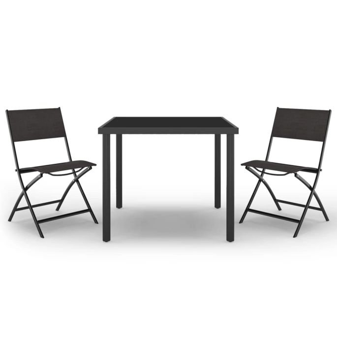 3-delige Tuinset staal