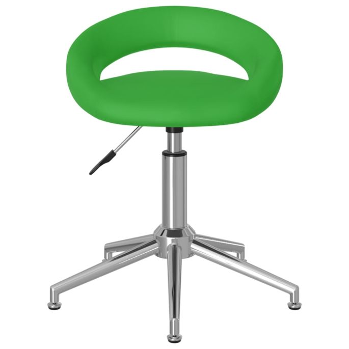 Eetkamerstoelen draaibaar 6 st kunstleer groentje