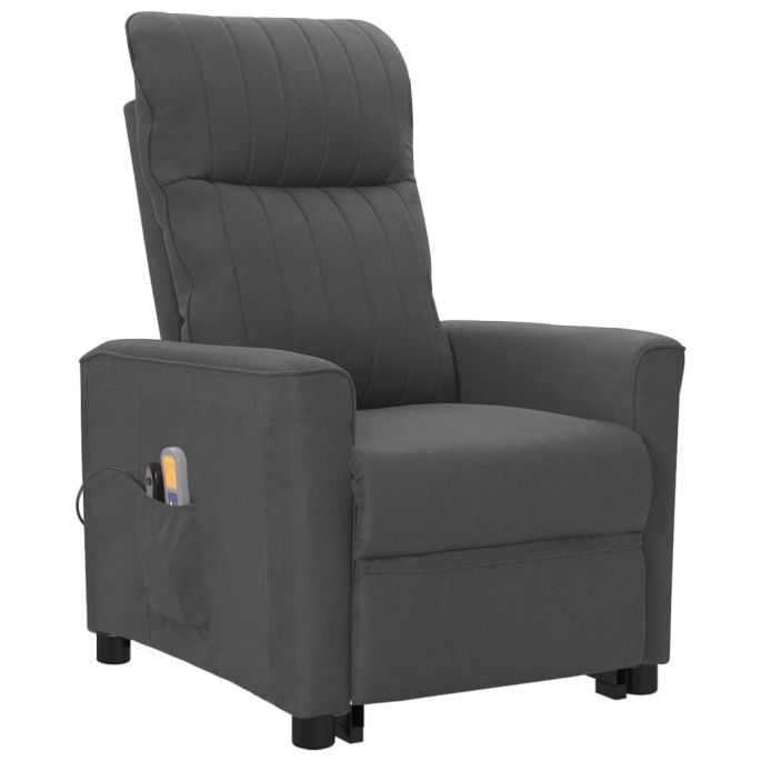 Sta-op-massagestoel stof donkergrijs