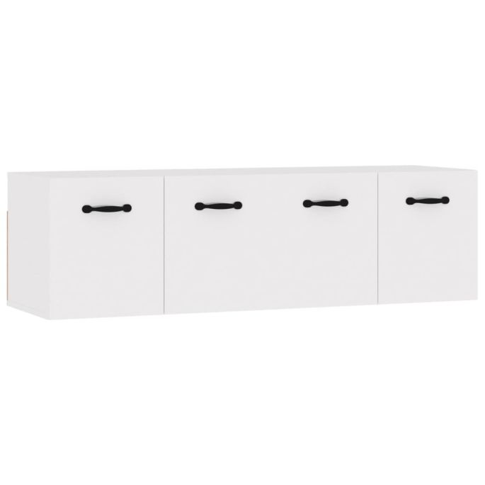 Wandkasten 2 st 80x35x36,5 cm bewerkt hout wit