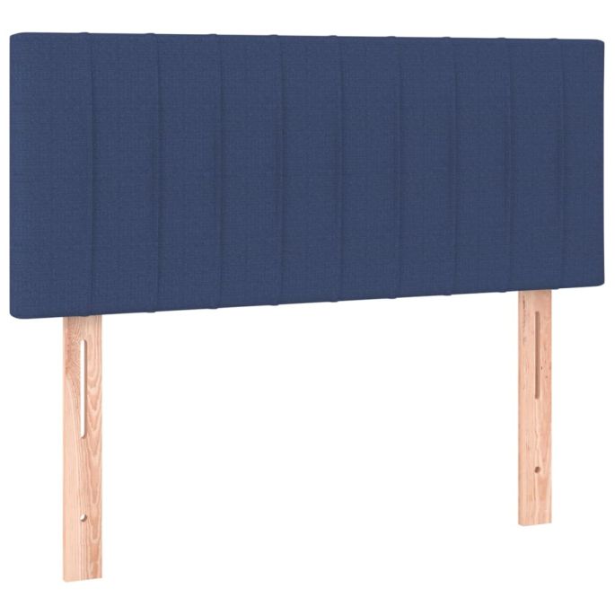 Hoofdbord 100x5x78/88 cm stof blauw
