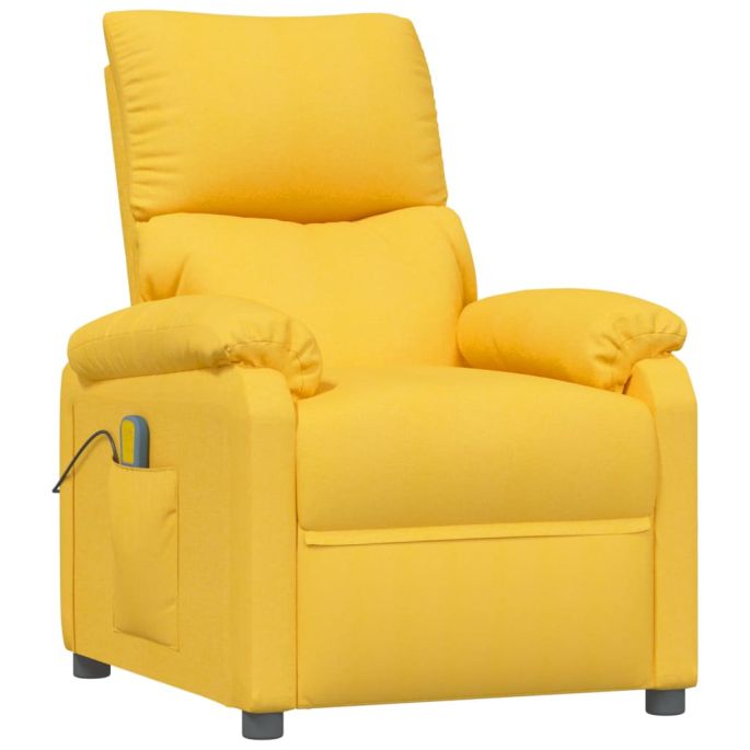 Massagestoel stof geel