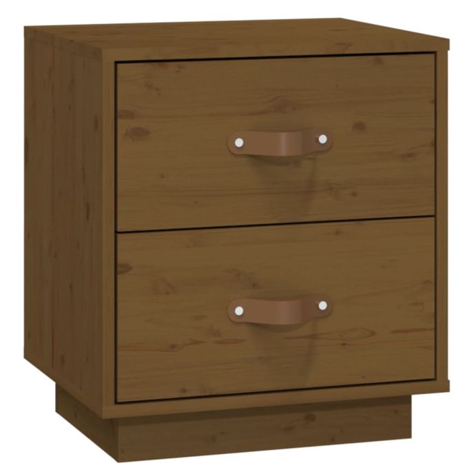   Nachtkastje 40x34x45 cm massief grenenhout honingbruin