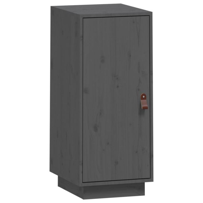 Dressoir 34x40x75 cm massief grenenhout grijs