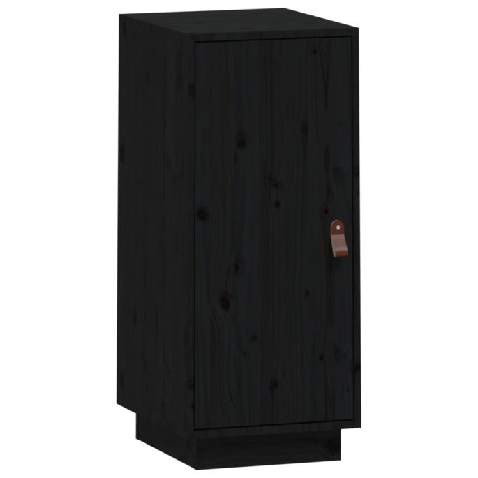 Dressoir 34x40x75 cm massief grenenhout zwart