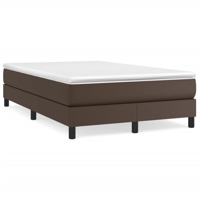 Boxspringframe kunstleer bruin 120x200 cm