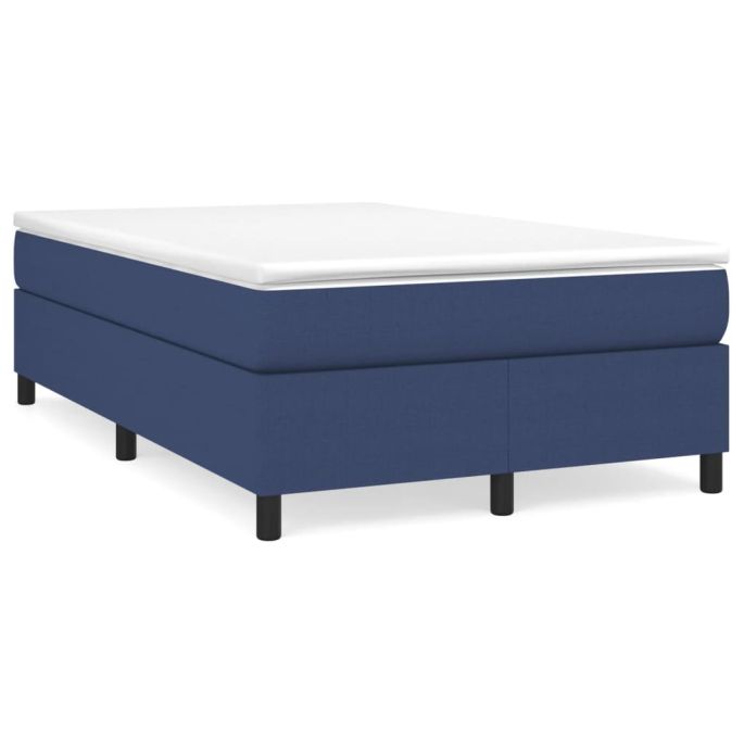 Boxspringframe stof blauw 120x200 cm