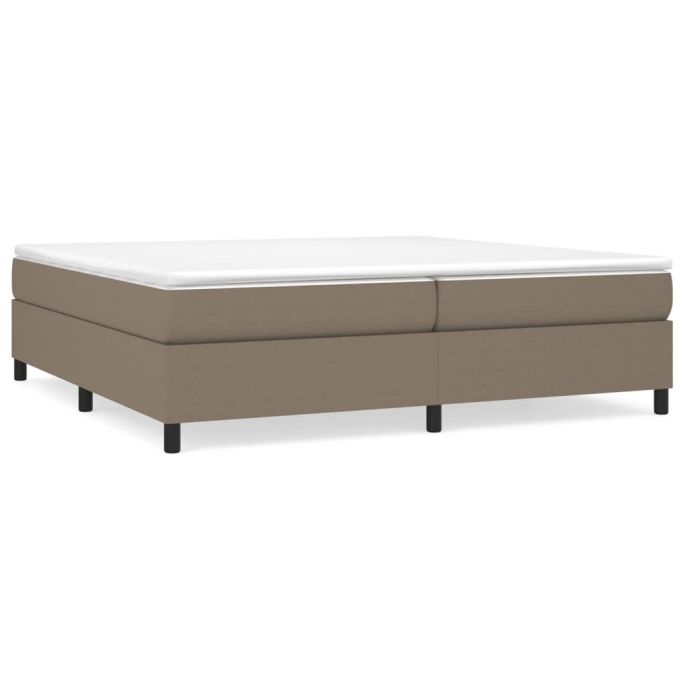 Boxspringframe stof taupe 200x200 cm