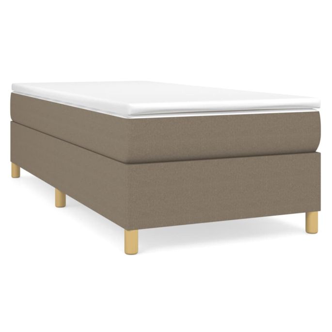 Boxspringframe stof taupe 80x200 cm