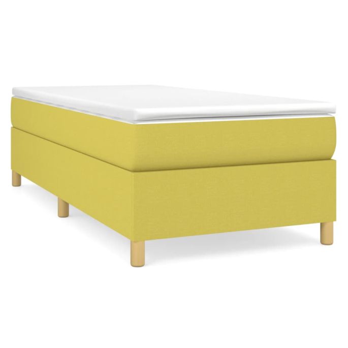 Boxspringframe stof groen 80x200 cm