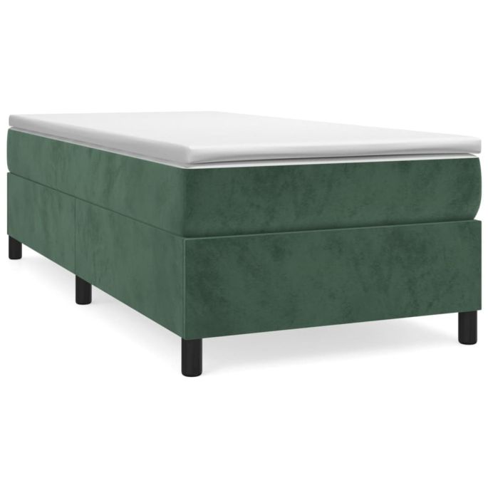Boxspringframe fluweel donkergroen 100x200 cm