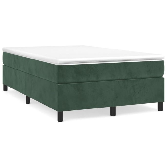 Boxspringframe fluweel donkergroen 120x200 cm